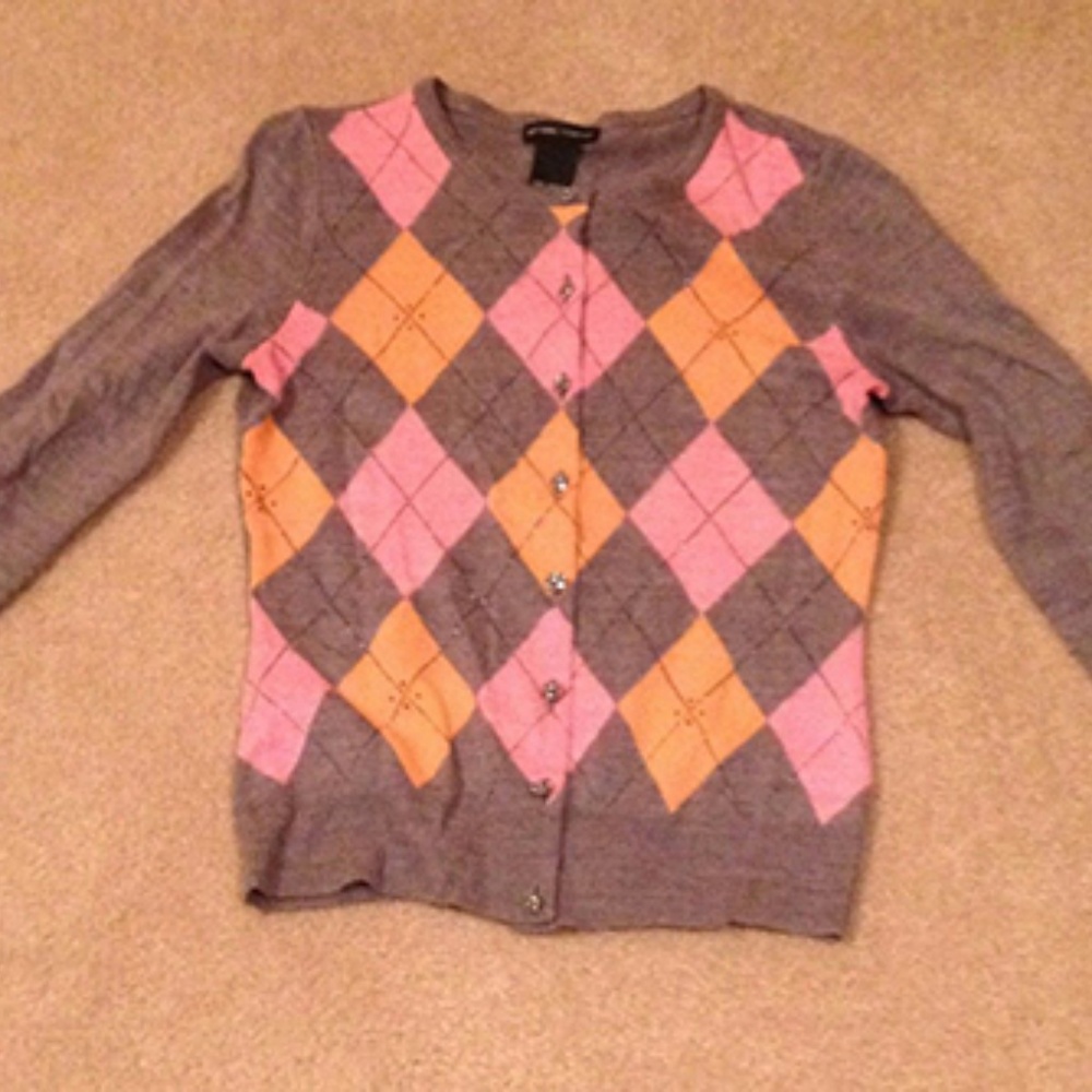 New York & Company Long Sleeve Gray Shirt